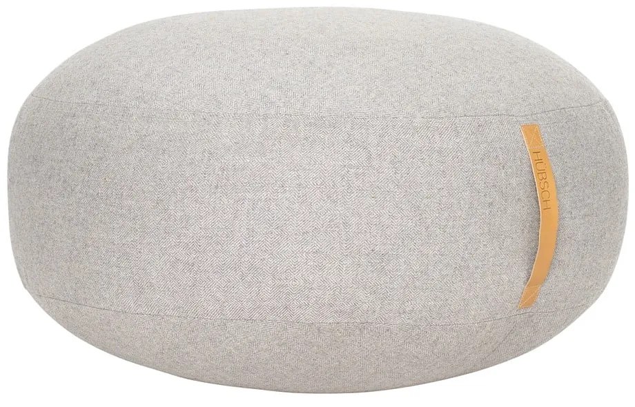 Turenio világosszürke puff, ø 70 cm - Hübsch