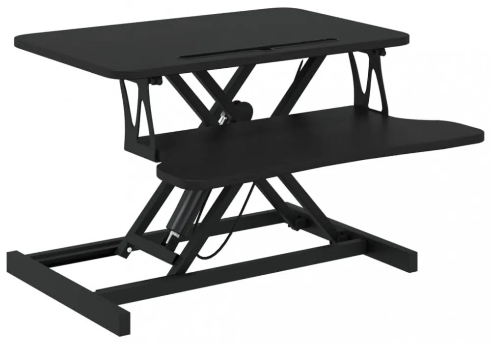 acél és fatermék állítható munkaállomás 60 x 40 x (13-41,5) cm