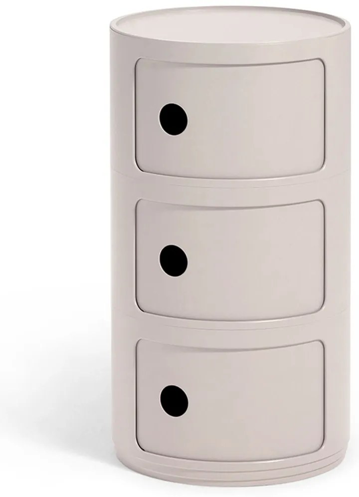 Stolek s úložným prostorem Componibili BIO 5970, 3 úložné díly, více barev - Kartell szín: borostyán