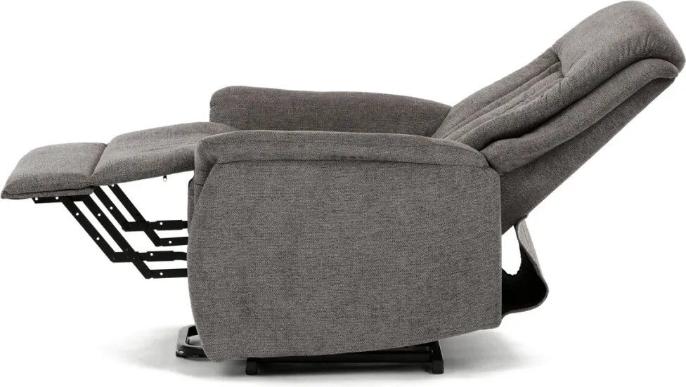 Elektromos relax fotel állítható háttámlával szürke szövet TV-Q8575 GREY2