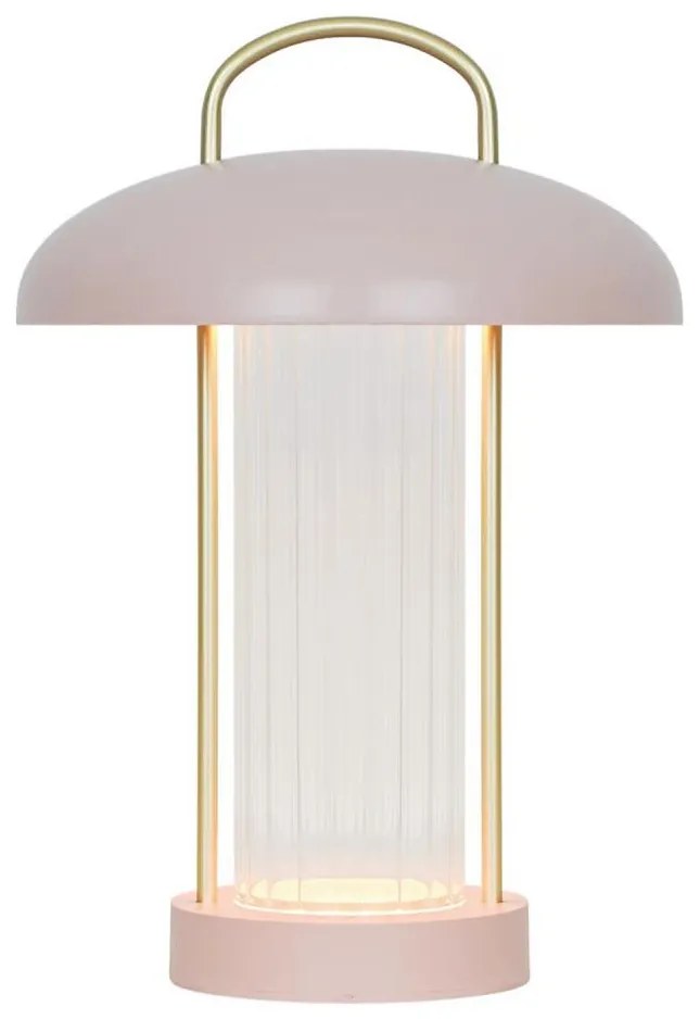 Nordlux - MIRANO LED/3W/3,7V tölthető, érintésvezérelt asztali lámpa, fényerőszabályozható, rózsaszín