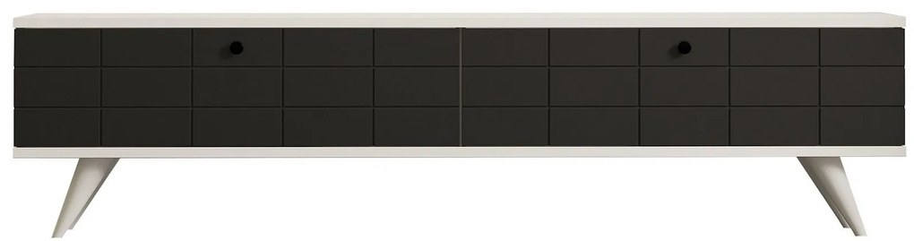 TV szekrény Alberi - Anthracite, White