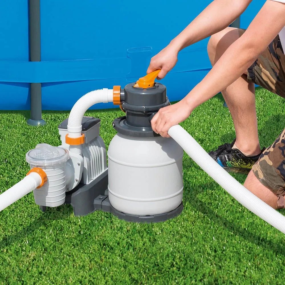 Flowclear Homokszűrős vízforgató 5,6 m³/h, ChemConnect vegyszeradagolóval