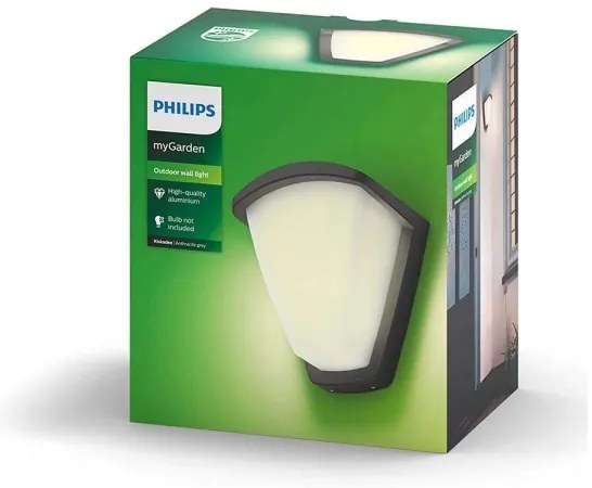Philips 17383/93/PN - Kültéri fali lámpa KISKADEE 1xE27/42W/230V IP44