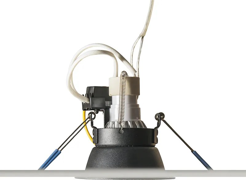 Modern, okos, fekete süllyesztett spotlámpa WiFi GU10-zel - Dept