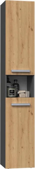 Nel I fürdőszoba szekrény, antracit-tölgy