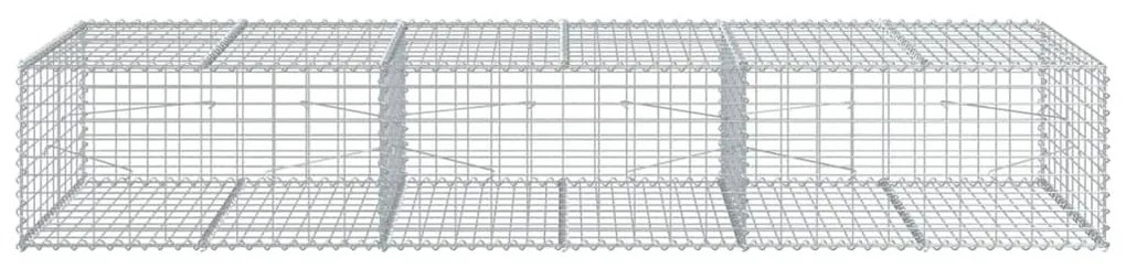 horganyzott vas gabion kosár fedéllel 300 x 100 x 50 cm
