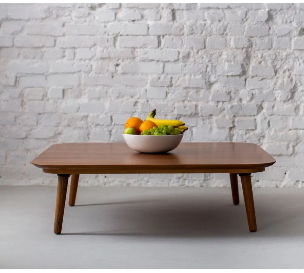 Contrast Tetra kőrisfa dohányzóasztal, 110 x 110cm - Ragaba