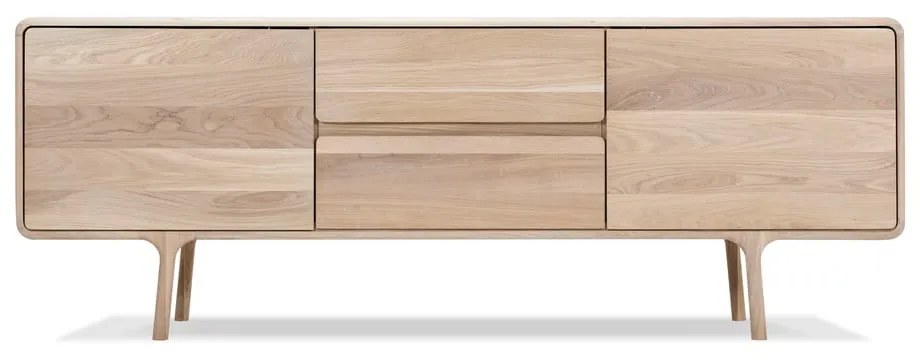 Fawan Natural TV-állvány tömör tölgyfából - Gazzda