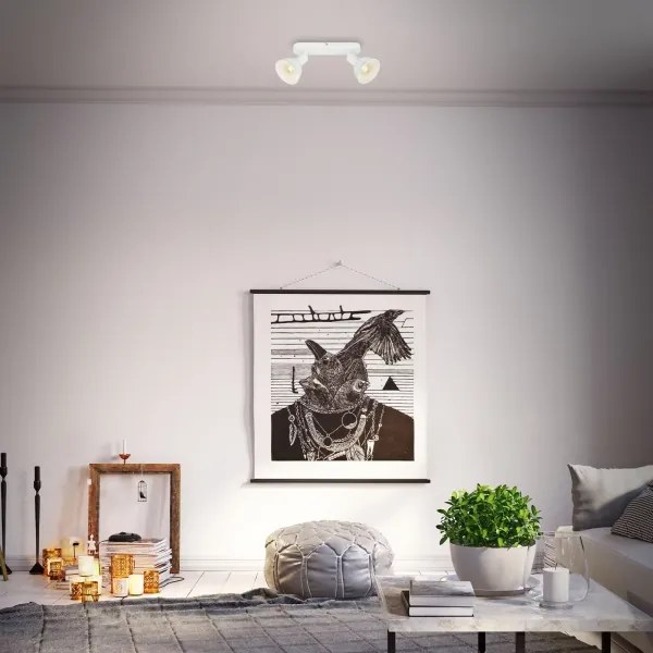 Briloner 2674-026 - Spotlámpa RETRO 2xE14/25W/230V fehér