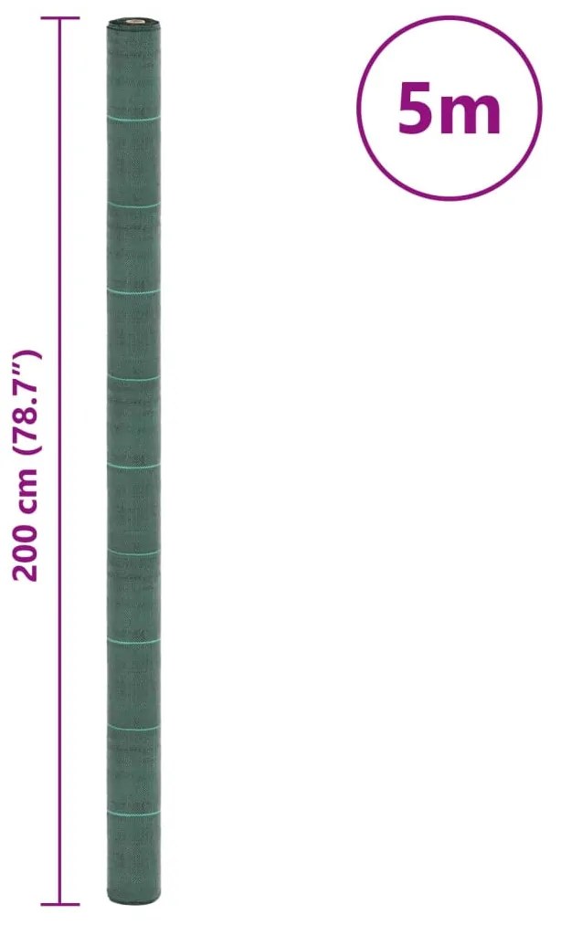 zöld PP talajtakaró membrán 2x5 m