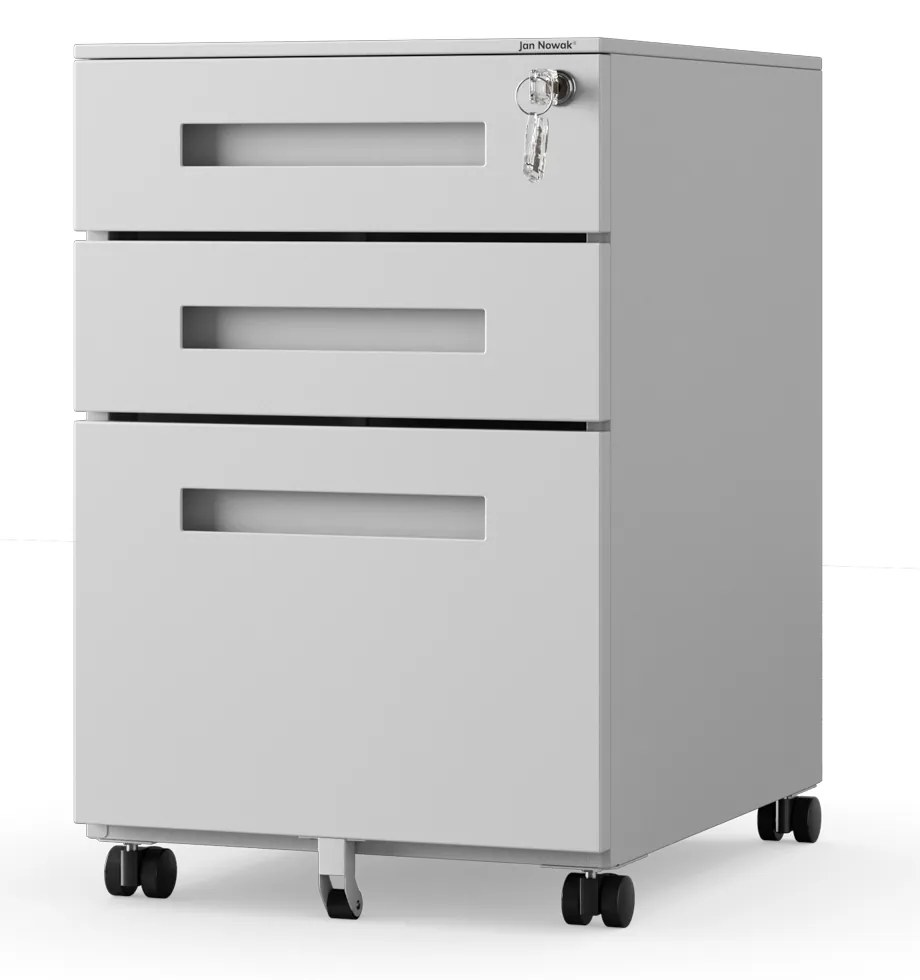 ATE fém irodai tároló 390 x 600 x 500 mm, szürke