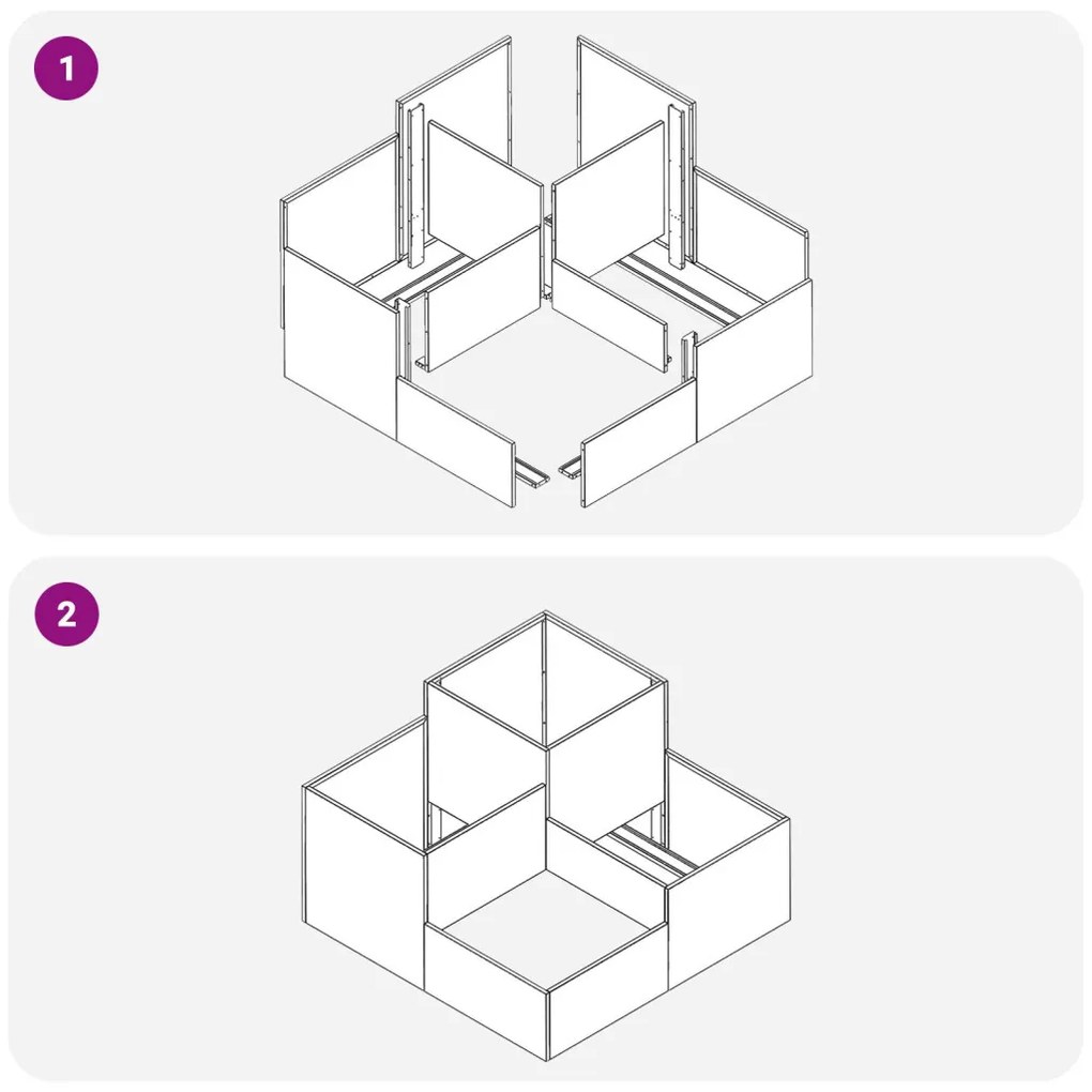 vidaXL Kerti cserép Antracit 100 x 100 x 60 cm Acél