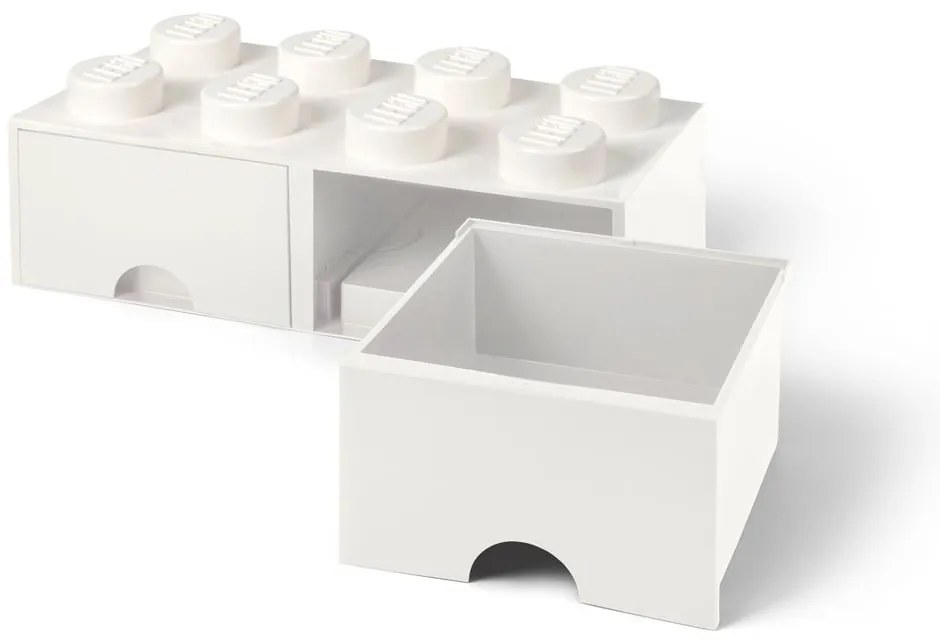 Elefántcsont fehér 2 fiókos tárolódoboz - LEGO®