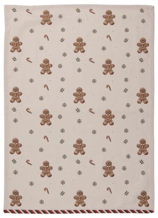 Karácsonyi pamut konyharuha Classic Gingerbread Magic mézeskalácsos