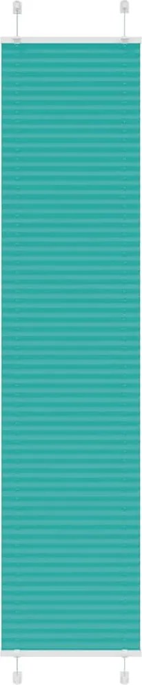vidaXL pliszírozott redőny Benzinzöld 40x200 cm szövetszélesség