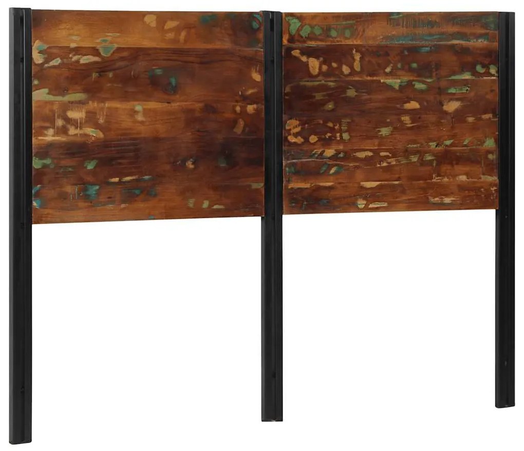 tömör újrahasznosított fa és vas fejtámla 140 cm
