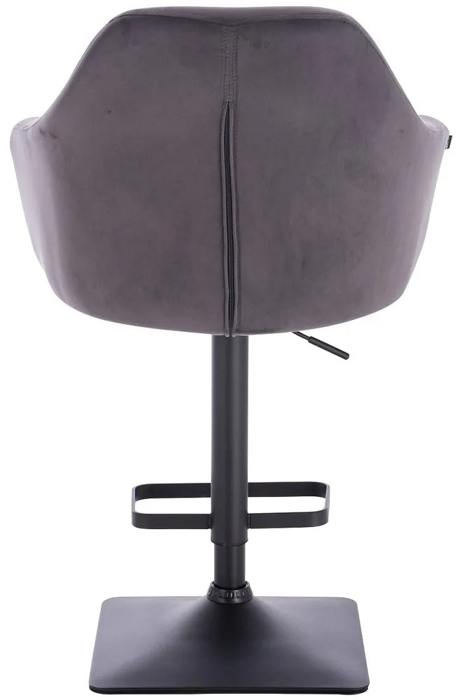 HR830KW Grafit Modern Velúr Szék fekete lábbal