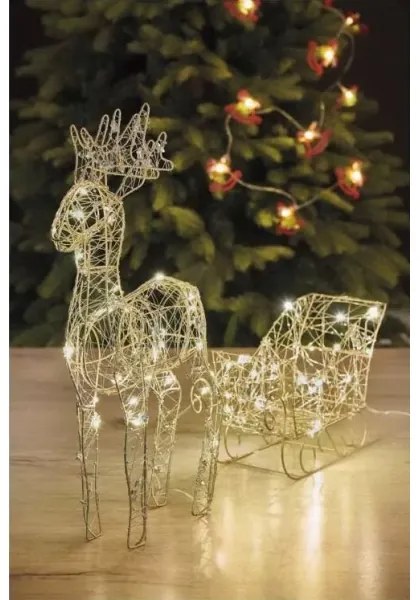 LED Karácsonyi dekoráció LED/3xAA meleg fehér