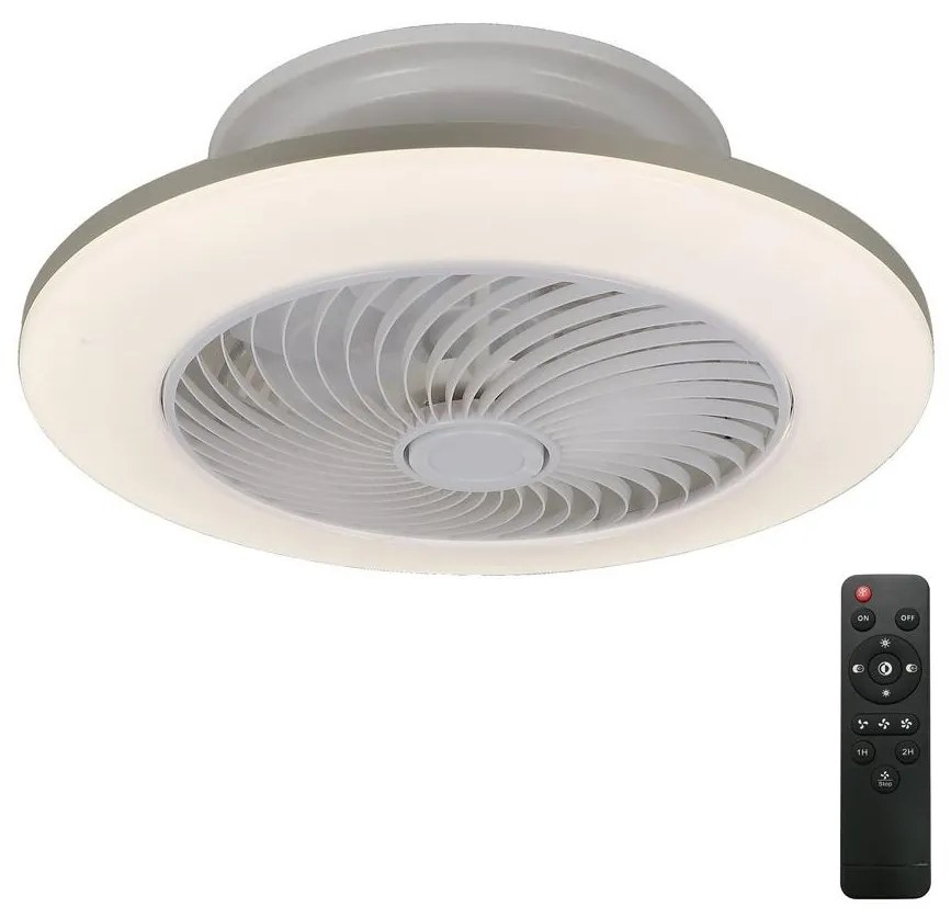 Rabalux 6710 - LED Dimmelhető mennyezeti lámpa ventilátorral DALFON LED/36W/23