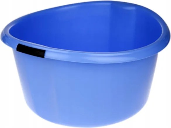 Kerek műanyag tál fogantyúval 25L Ø46cm Kék univerzális mosás