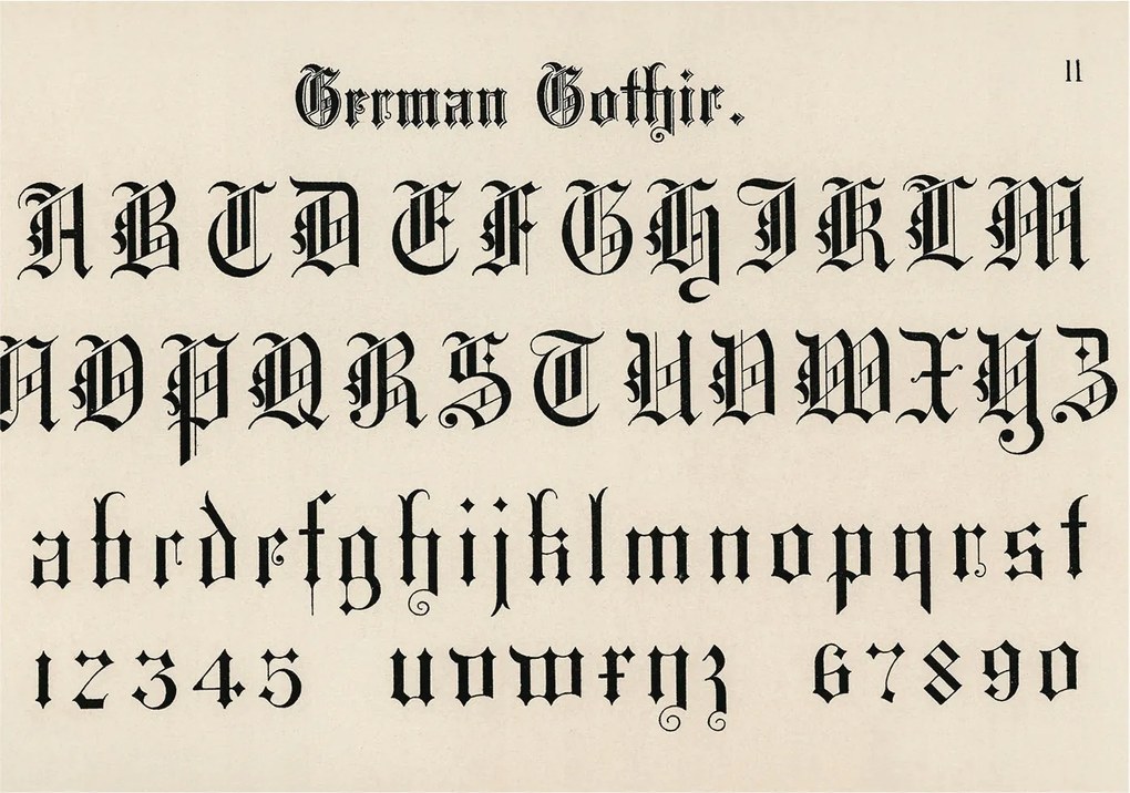 Fotótapéta Flizelin Fali ragasztó szett Gótikus betűk 208x146 Ragasztó