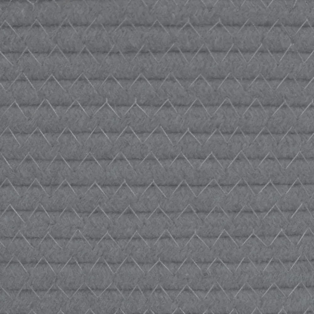 szürke-fehér pamut szennyeskosár Ø60 x 36 cm