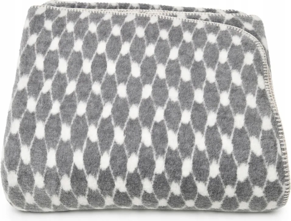 Meleg Puha Pöttyös Takaró 140x200 MrTowel 400g/m2 Antracit Fehér Foltos