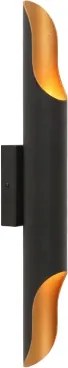 Brilagi - Fali lámpatest KALMAR 2xE27/40W/230V fekete/bronzszínű