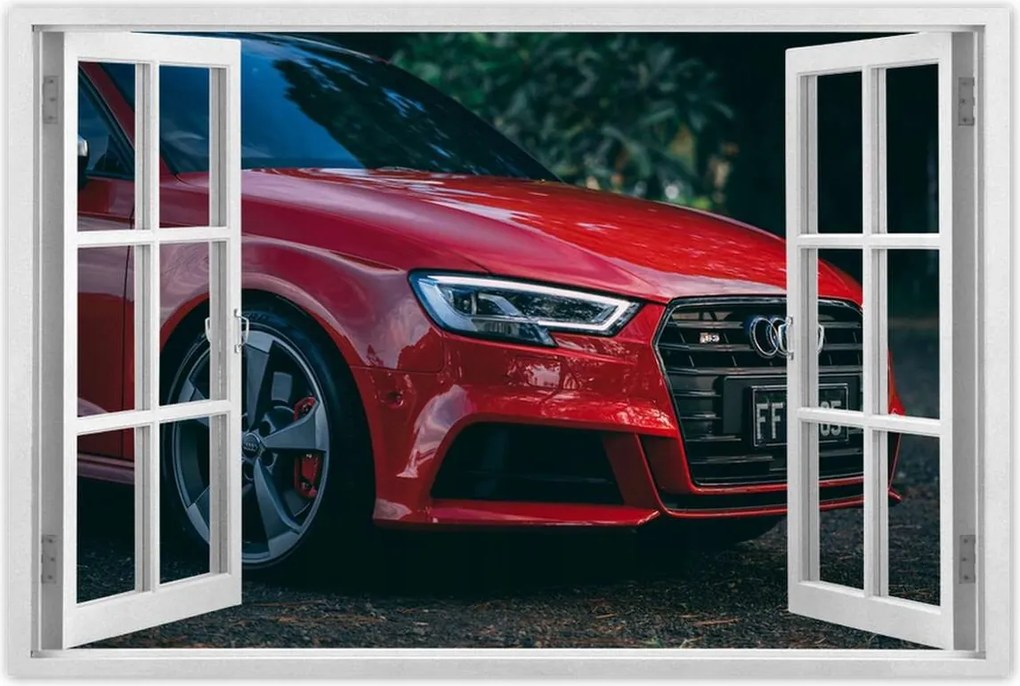 Poszter 60x40 Piros Audi S3 Alufelni
