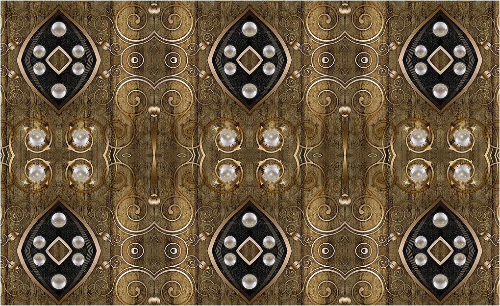 Fotótapéta flizelina Arany dísz Art Deco elegancia luxus 208x146 +ragasztó