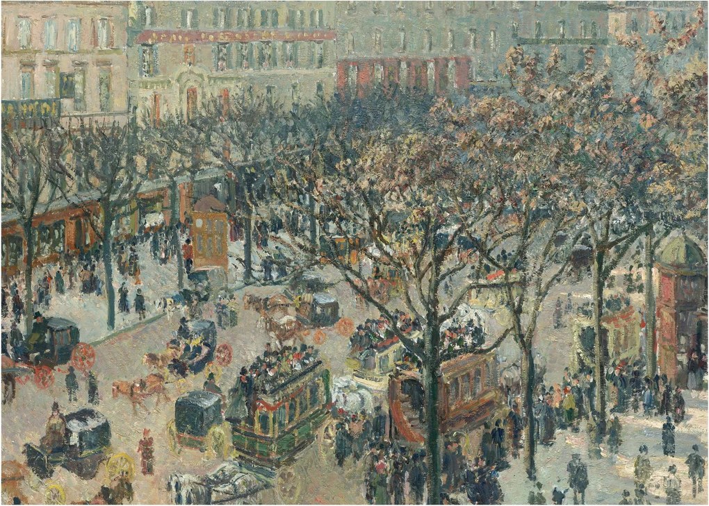 Kép - Camille Pissarro, Boulevard des Italiens, Morning, Sunlight, reprodukciók (70x50 cm)