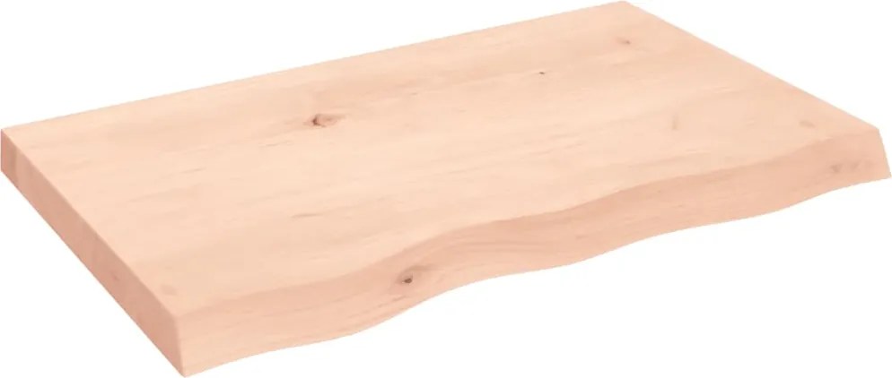 vidaXL kezeletlen tömör fa fürdőszobai pult 80x50x(2-6) cm
