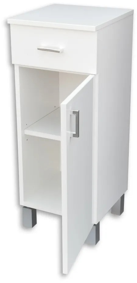 Viva STYLE fürdőszobai ÁLLÓSZEKRÉNY 85 alacsony POLCOS - 1 fiók - JOBBOS - 35 x 33 x 85 cm
