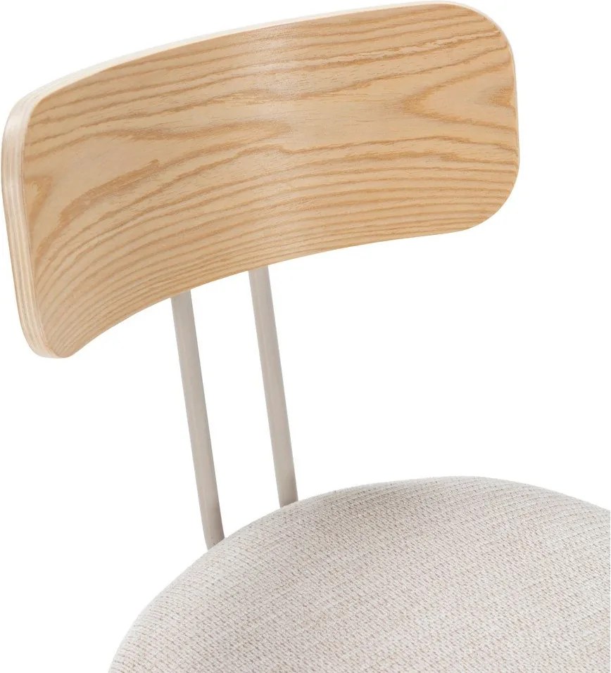 Bézs-natúr színű kárpitozott étkezőszék Olimpia – MOME