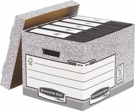 Archiválókonténer, karton, standard, BANKERS BOX® SYSTEM by FELLOWES® (IFW00810)