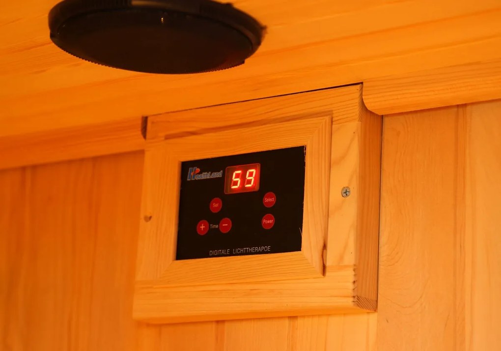 Sauna DeLuxe 2200 Carbon - BT, barna