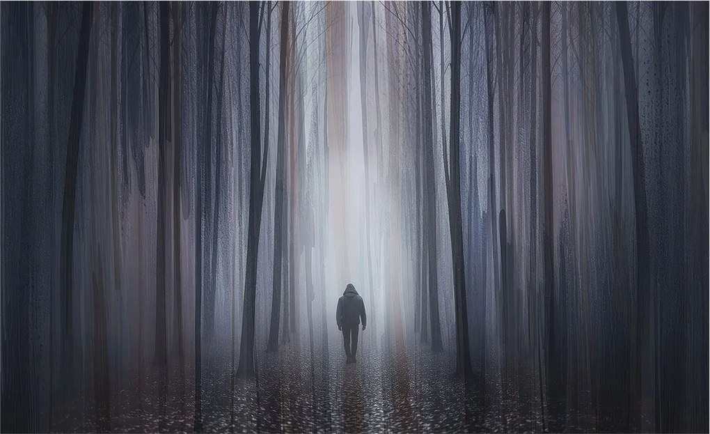 Flizelin fotótapéta Flizelin Designer Erdei csend 416x254 Ragasztó