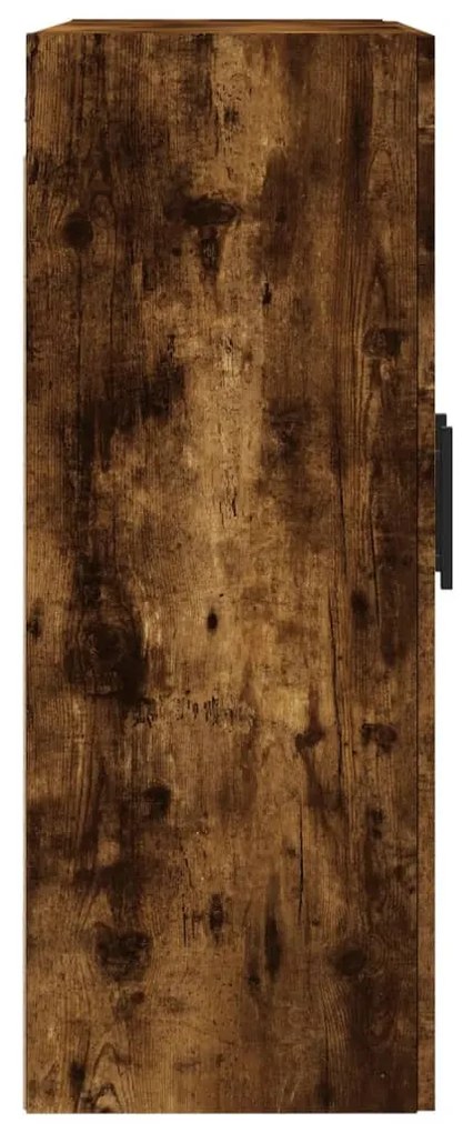füstös tölgy szerelt fa fali szekrény 69,5 x 34 x 90 cm