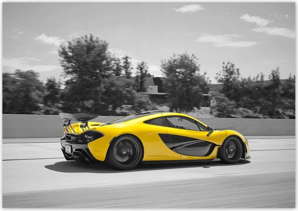 Poszterek 100x70 Yellow McLaren P1