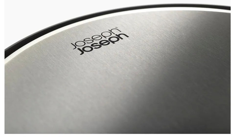 Matt fekete fém pedálos szemetes 10 l Arc – Joseph Joseph