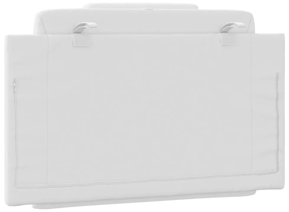 fehér műbőr fejtámla párna Viana 80 cm