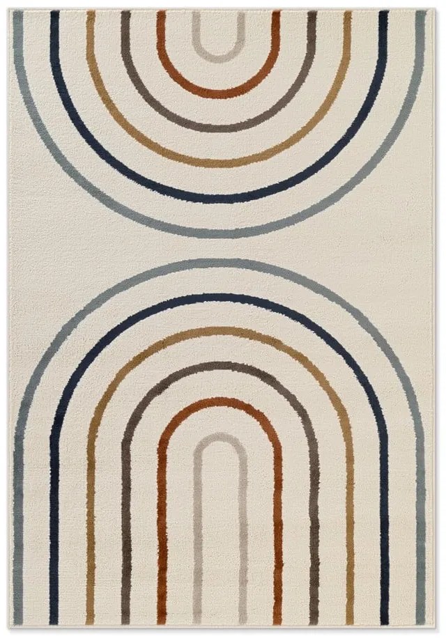 Krémszínű gyerek szőnyeg 160x235 cm Double Rainbow – Hanse Home