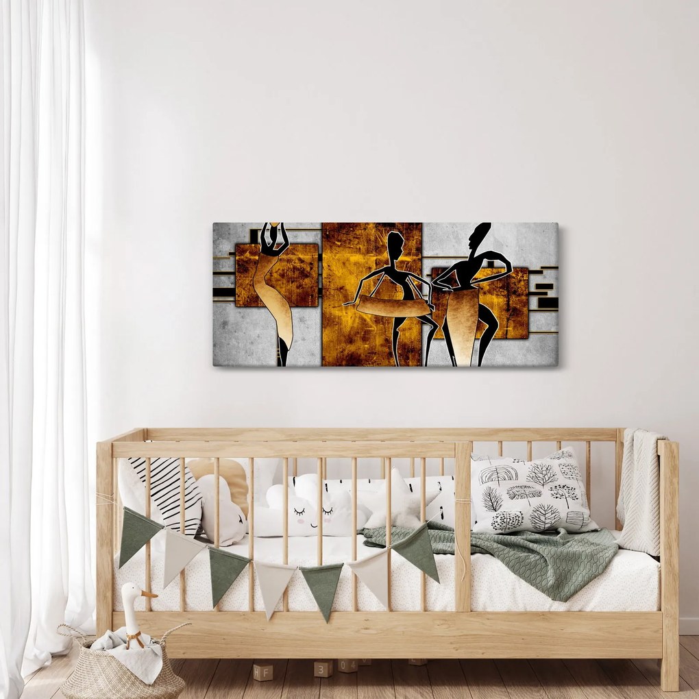 Kép - Az afrikai kultúra motívumai (120x50 cm)