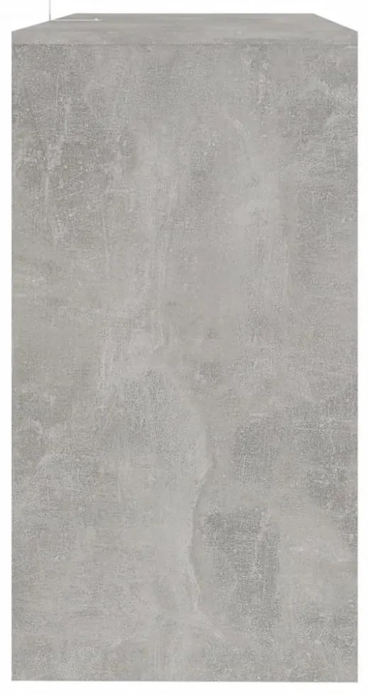 betonszürke szerelt fa tálalóasztal 89x41x76,5 cm