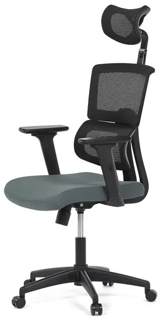 Szürke hálós irodai szék hintamechanikával. KA-B1025 GREY