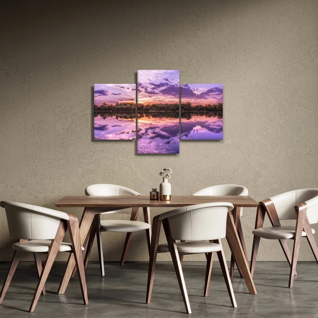 Lila ég képe (90x60 cm)