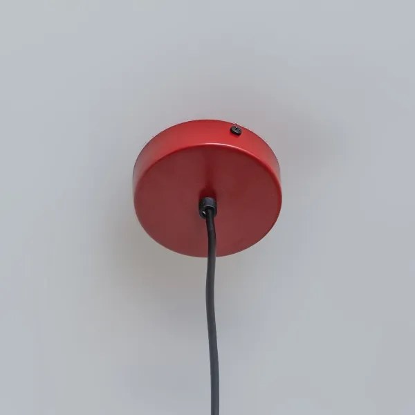 ETNA II kábeles függőlámpa 1xE27/15W/230V, átm. 25 cm, piros