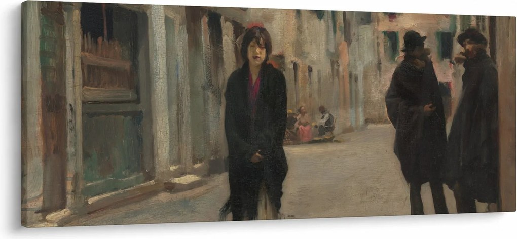 Kép - John Singer Sargent, Street in Venice, reprodukciók (120x50 cm)