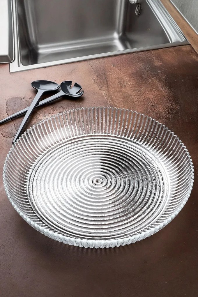 30 cm üveg salátástál